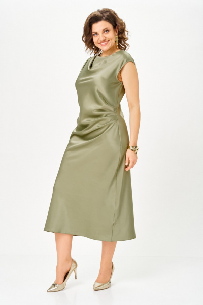 Платье ANASTASIA MAK 1317 фисташковый - фото 3