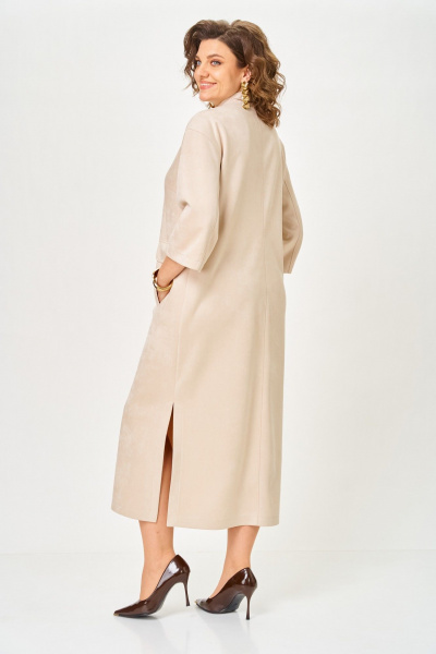 Платье ANASTASIA MAK 1319 песочный - фото 11