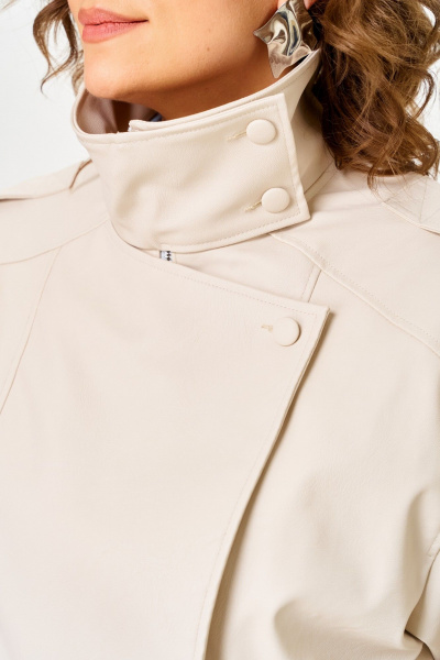 Куртка ANASTASIA MAK 1322 бежево-жемчужный - фото 16