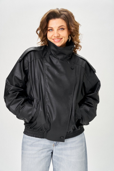 Куртка ANASTASIA MAK 1322 черный - фото 15