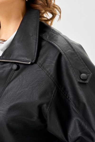 Куртка ANASTASIA MAK 1322 черный - фото 11