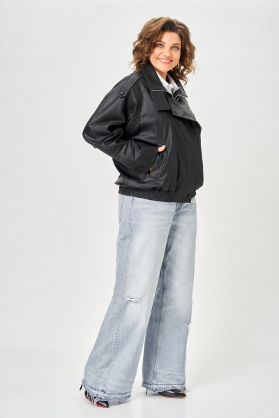 Куртка ANASTASIA MAK 1322 черный - фото 7