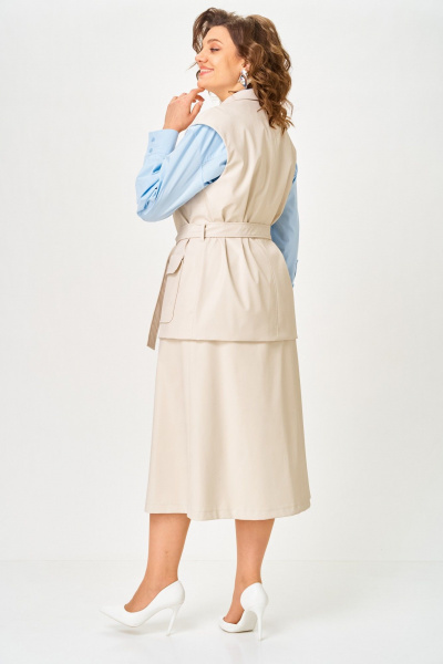 Жилет ANASTASIA MAK 1323 бежево-жемчужный - фото 11