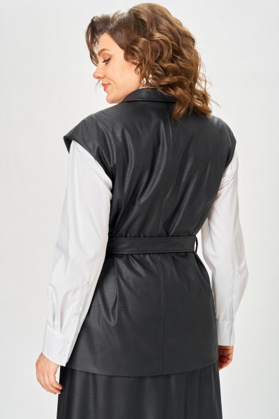 Жилет ANASTASIA MAK 1323 черный - фото 4