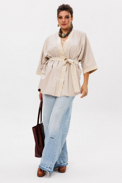 Жакет Anelli 1342 сливочный-нюд - фото 6