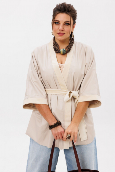 Жакет Anelli 1342 сливочный-нюд - фото 1
