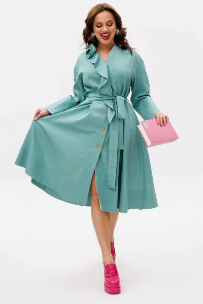 Платье Anastasia 1208.4 мятно-голубой - фото 2