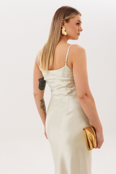 Платье Anelli 1823 жемчужный-нектар - фото 5