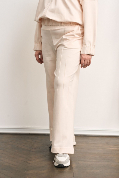 Брюки GRATTO 3455 кремовый - фото 3