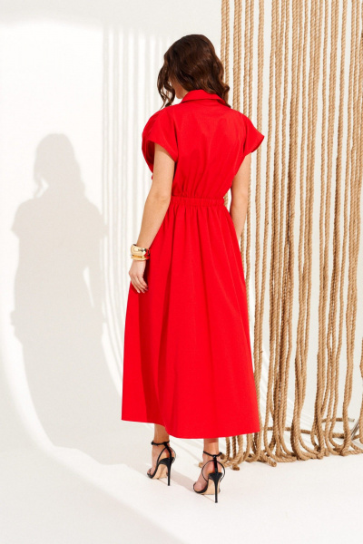 Платье ELLETTO 11138 красный - фото 8