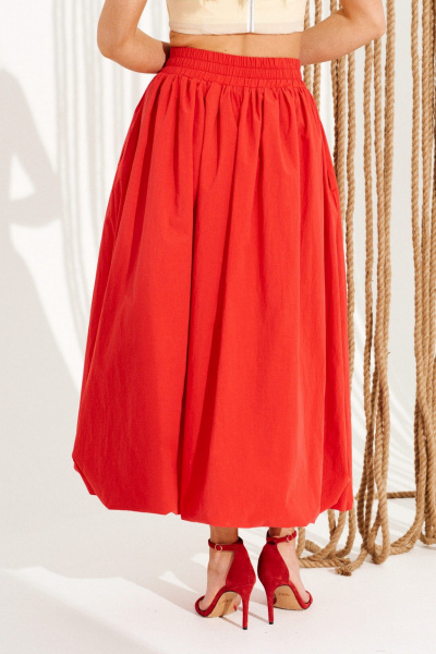 Юбка ELLETTO 12385 красный - фото 6