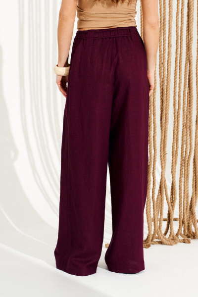 Брюки ELLETTO 12388 винный - фото 6