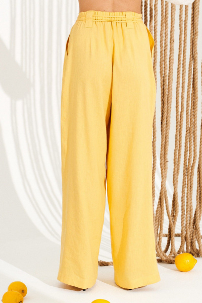 Брюки ELLETTO 12388 желтый - фото 5