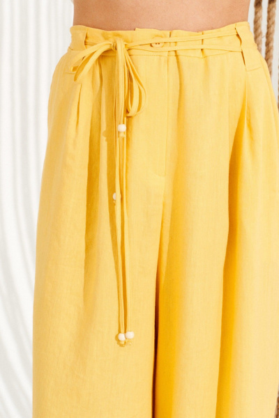 Брюки ELLETTO 12388 желтый - фото 4