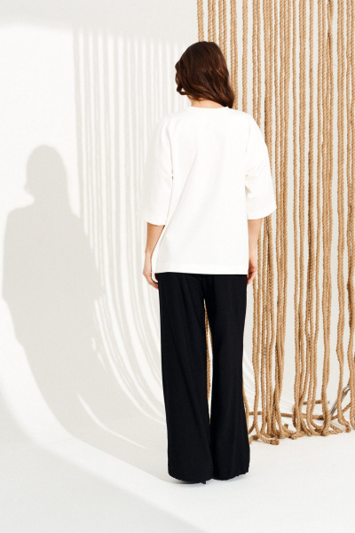 Джемпер ELLETTO 13008 молочный - фото 6