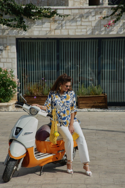 Брюки Vittoria Queen 28313бр молочный - фото 4