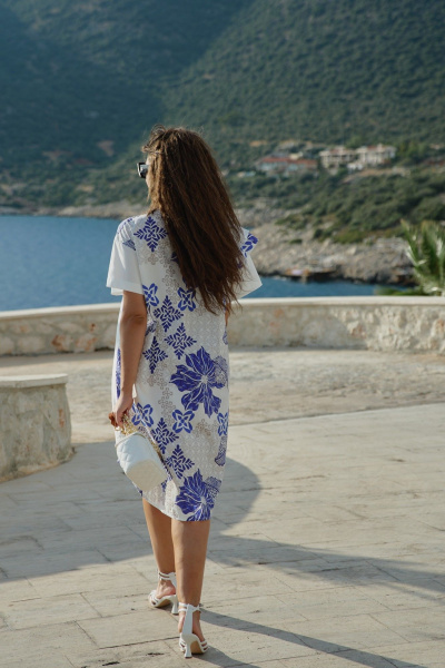 Платье Vittoria Queen 28343 молочный-принт - фото 7