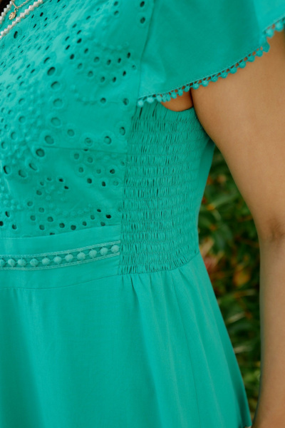 Платье Vittoria Queen 28493 бирюза - фото 3