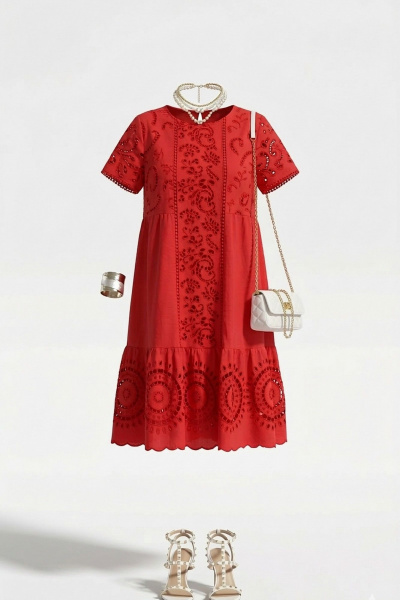 Платье Vittoria Queen 28703 красный - фото 7
