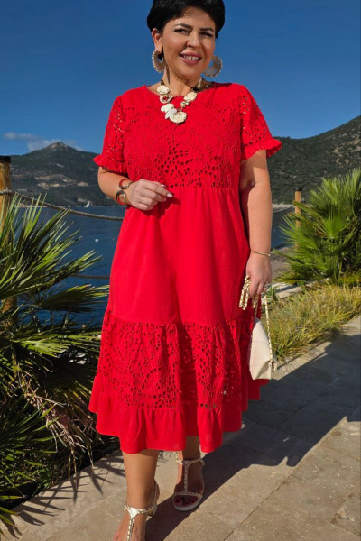 Платье Vittoria Queen 28703 красный - фото 6