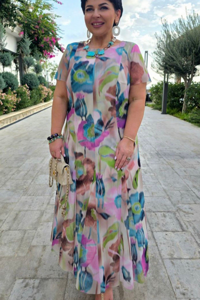 Платье Vittoria Queen 29023 мультиколор - фото 8