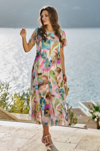 Платье Vittoria Queen 29023 мультиколор - фото 1