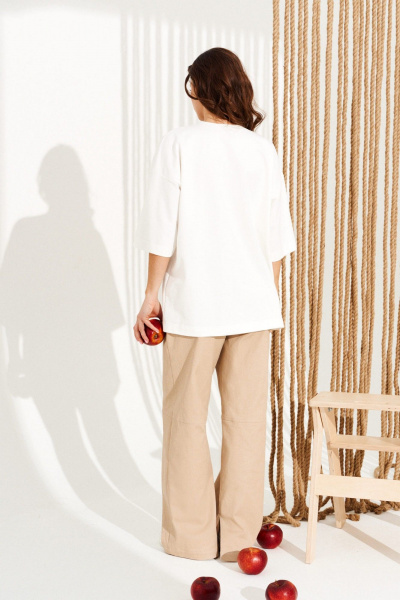 Джемпер ELLETTO 13011 молочный - фото 6