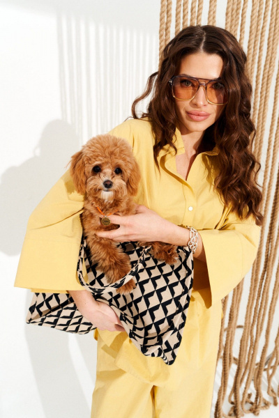 Блуза, брюки ELLETTO 15334 горчица - фото 6