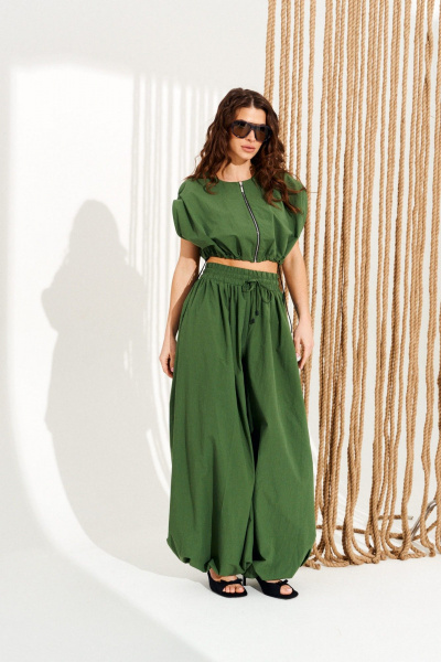 Блуза, брюки ELLETTO 15343 зеленый - фото 1