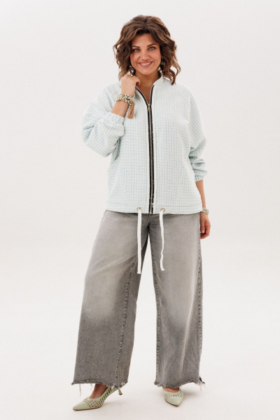 Блуза Anelli 1778.1 светло-голубой - фото 10