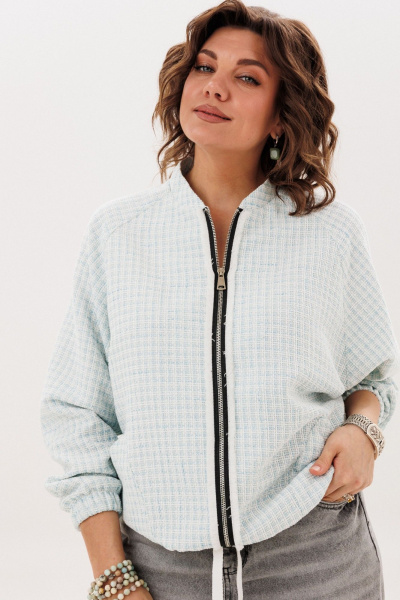 Блуза Anelli 1778.1 светло-голубой - фото 9