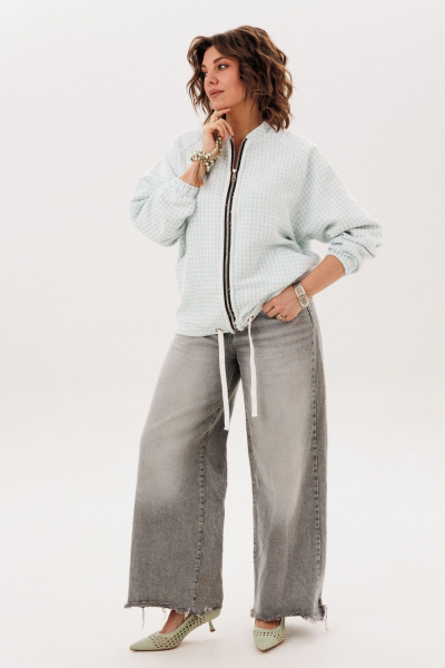 Блуза Anelli 1778.1 светло-голубой - фото 7