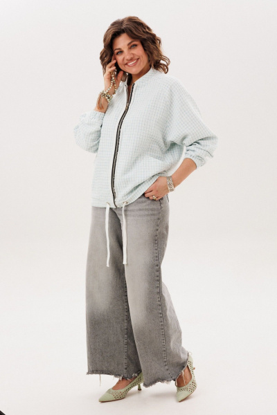 Блуза Anelli 1778.1 светло-голубой - фото 3