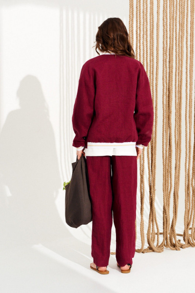 Брюки, бомбер ELLETTO 5336 бордо - фото 6