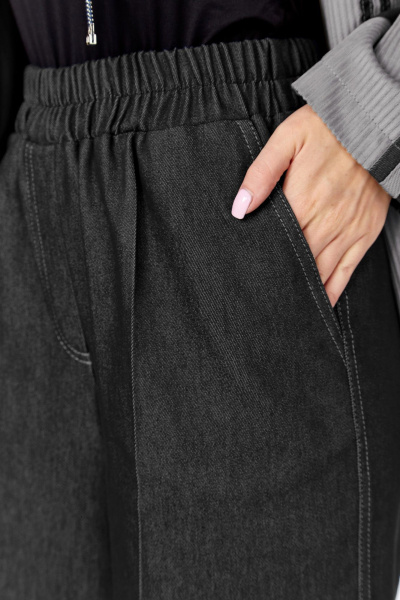 Брюки, жакет DOGGI 25223 серый-черный - фото 6