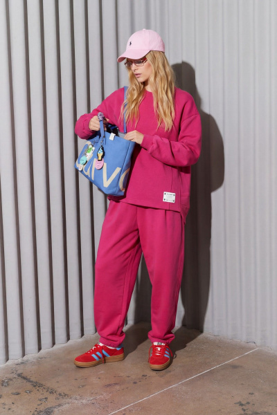 Брюки, джемпер Lokka 1870С малиновый - фото 5