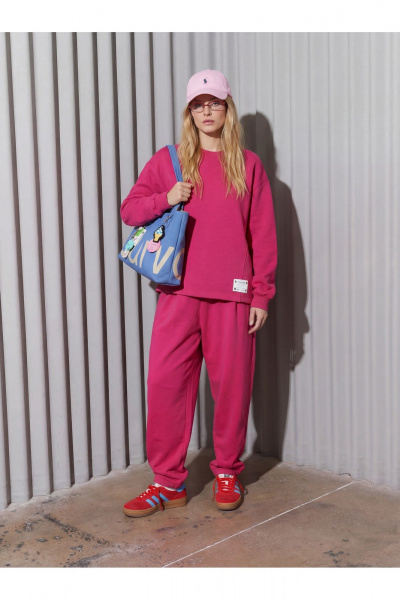 Брюки, джемпер Lokka 1870С малиновый - фото 1