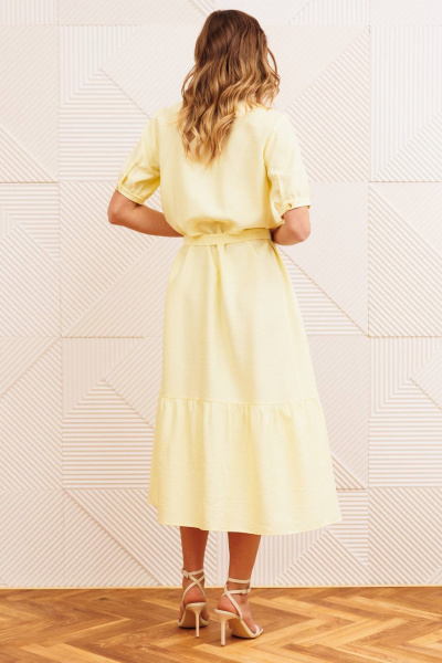 Платье Gizart 5126/2 сливочное масло - фото 5