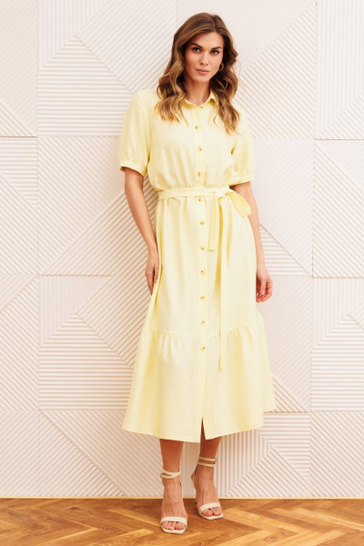 Платье Gizart 5126/2 сливочное масло - фото 1