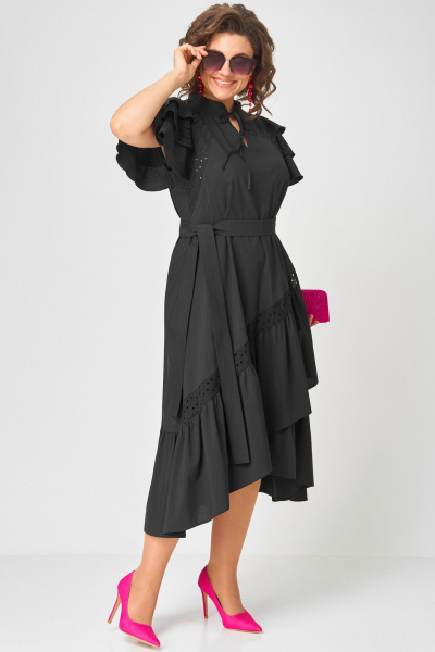 Платье EVA GRANT 7297 чёрный - фото 19