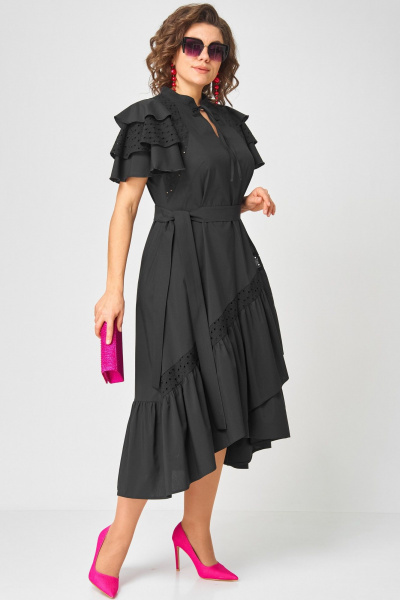 Платье EVA GRANT 7297 чёрный - фото 17