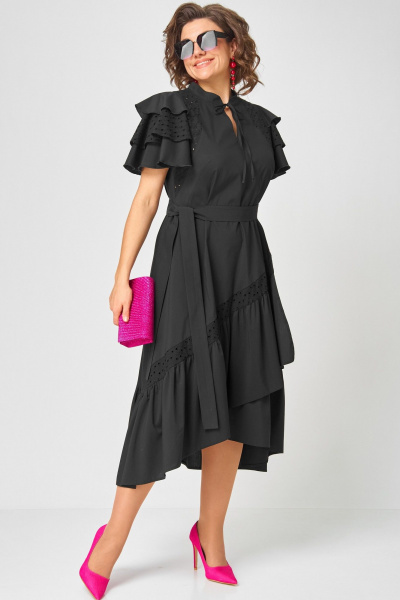 Платье EVA GRANT 7297 чёрный - фото 16