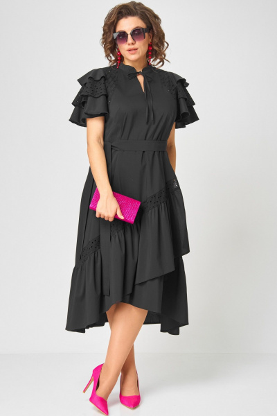 Платье EVA GRANT 7297 чёрный - фото 15