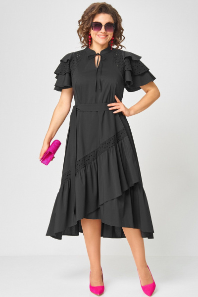Платье EVA GRANT 7297 чёрный - фото 14