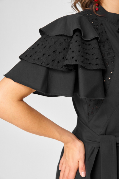 Платье EVA GRANT 7297 чёрный - фото 9