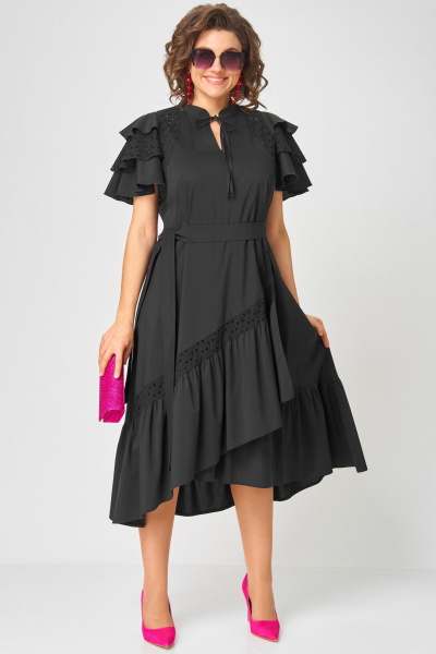 Платье EVA GRANT 7297 чёрный - фото 2