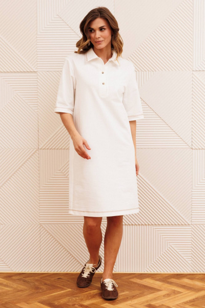 Платье Gizart 5394 молочный - фото 3