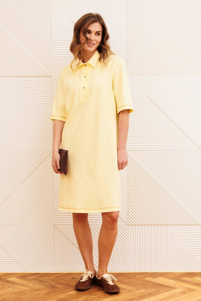 Платье Gizart 5394 сливочное масло - фото 6