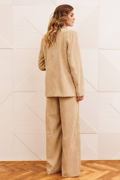 Брюки, жакет Gizart 5411 бежевый - фото 6