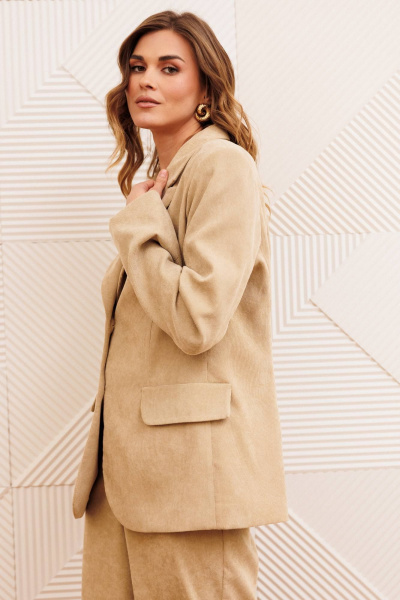 Жакет Gizart 15377 бежевый - фото 3